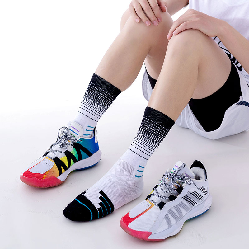 Kosárlabda gyorsan száradó nylon frottír zokni